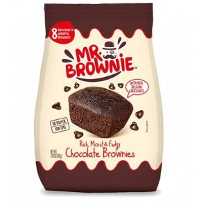 Koláčiky MR.Brownie s kúskami belgickej čokolády 200g